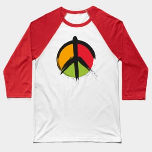 Anti war pacifism pacifist symbol in pan african colors Baseball T-Shirt
